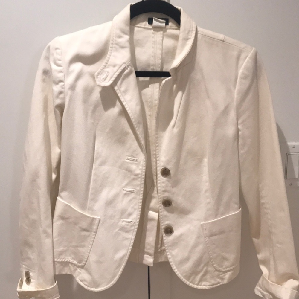 JCrew White Blazer
